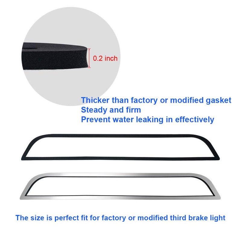 MOFORKIT 3rd Third Brake Light Seal Gasket Compatible with Ford F150 2015 to 2020, F250 F350 Super Duty 2017 to 2022, Maverick 2022 to 2025 Rear Cab High Mount Stop Lamp - Image 3